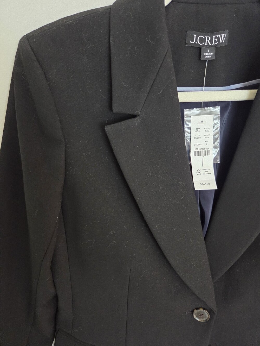 J. Crew Madelyn 4-way Stretch Blazer Sz 2 NWT Black - Picture 6 of 15